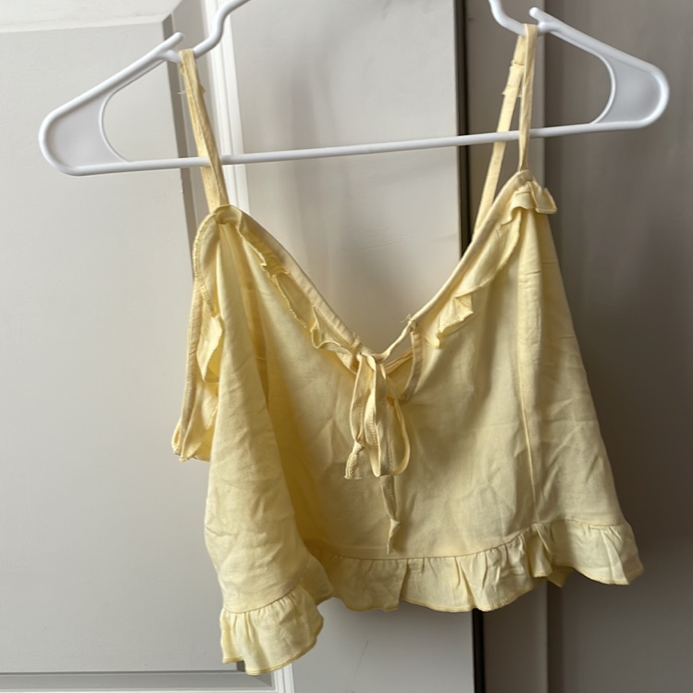 Light Yellow Flowy Tank